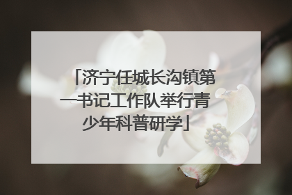 济宁任城长沟镇第一书记工作队举行青少年科普研学