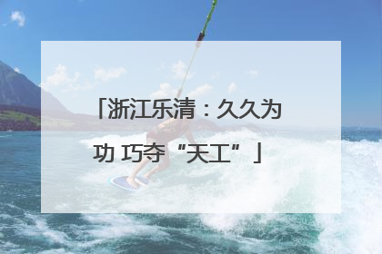 浙江乐清：久久为功 巧夺“天工”