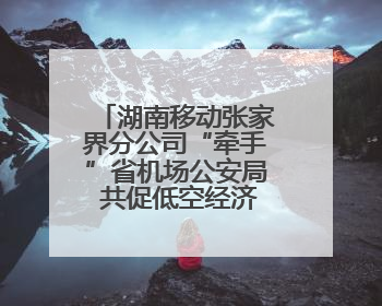 湖南移动张家界分公司“牵手”省机场公安局 共促低空经济创新发展