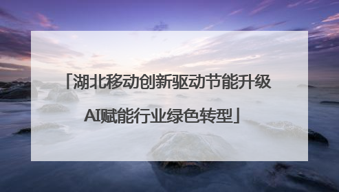 湖北移动创新驱动节能升级 AI赋能行业绿色转型
