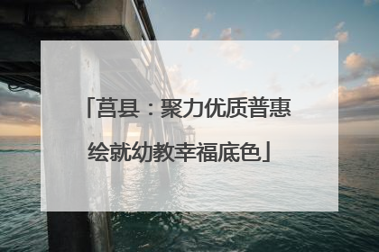 莒县：聚力优质普惠 绘就幼教幸福底色
