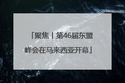 聚焦丨第46届东盟峰会在马来西亚开幕