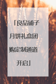 良品铺子月饼礼盒团购定制通道开启