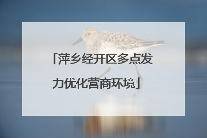 萍乡经开区多点发力优化营商环境