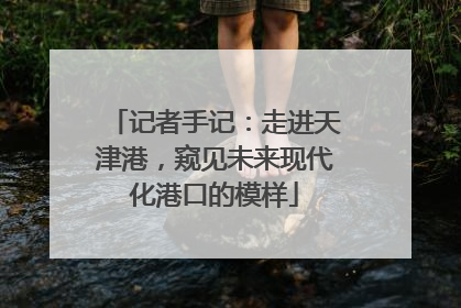 记者手记：走进天津港，窥见未来现代化港口的模样