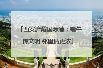 西安浐灞国际港：端午传文明 邻里情更浓