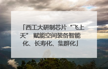 西工大研制芯片“飞上天” 赋能空间装备智能化、长寿化、集群化
