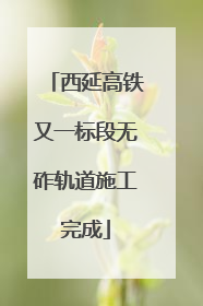 西延高铁又一标段无砟轨道施工完成