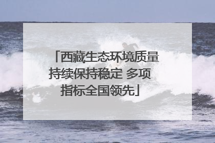 西藏生态环境质量持续保持稳定 多项指标全国领先