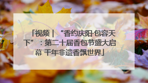 视频｜“香约庆阳·包容天下”：第二十届香包节盛大启幕 千年非遗香飘世界