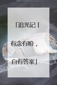 追光记丨有念有盼，自有答案