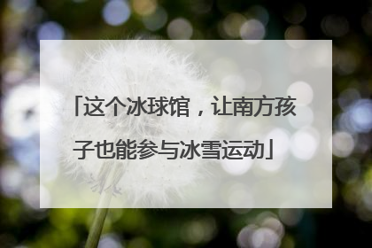 这个冰球馆，让南方孩子也能参与冰雪运动