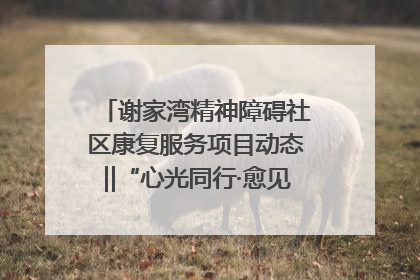 谢家湾精神障碍社区康复服务项目动态‖“心光同行·愈见美好——公益讲堂与健康义诊”活动