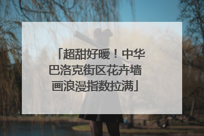 超甜好暖！中华巴洛克街区花卉墙画浪漫指数拉满