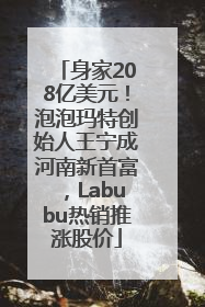 身家208亿美元！泡泡玛特创始人王宁成河南新首富，Labubu热销推涨股价