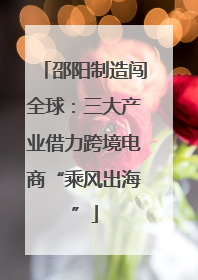 邵阳制造闯全球：三大产业借力跨境电商“乘风出海”