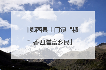 郧西县土门镇“椒”香四溢富乡民