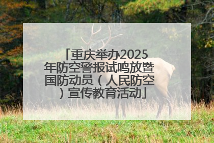 重庆举办2025年防空警报试鸣放暨国防动员（人民防空）宣传教育活动