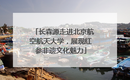 长森源走进北京航空航天大学，展现红参非遗文化魅力