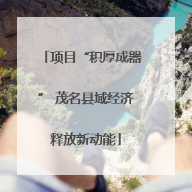 项目“积厚成器” 茂名县域经济释放新动能
