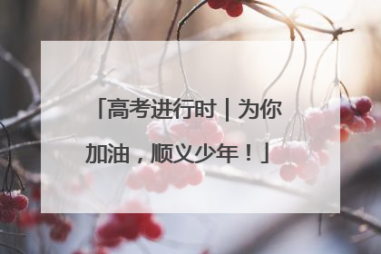 高考进行时｜为你加油，顺义少年！