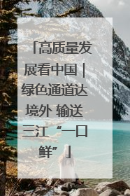 高质量发展看中国｜绿色通道达境外 输送三江“一口鲜”