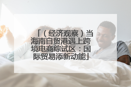 （经济观察）当海南自贸港遇上跨境电商综试区：国际贸易添新动能