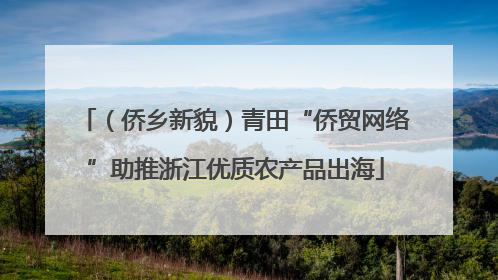 （侨乡新貌）青田“侨贸网络”助推浙江优质农产品出海