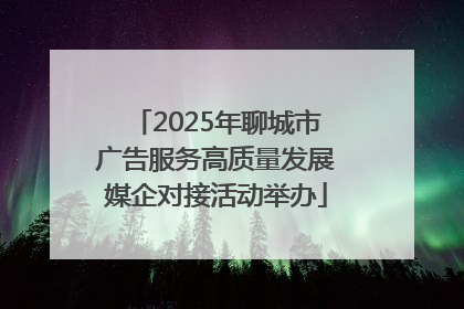 2025年聊城市广告服务高质量发展媒企对接活动举办