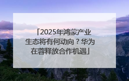 2025年鸿蒙产业生态将有何动向？华为在蓉释放合作机遇