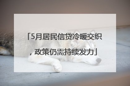 5月居民信贷冷暖交织，政策仍需持续发力